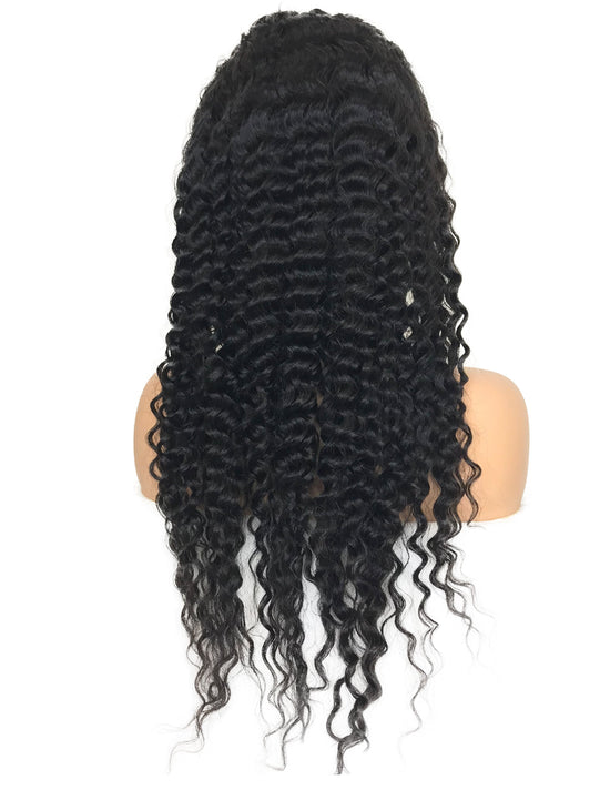 HD 8A Malaysian Deep Wave Lace Frontal Human Hair Wig