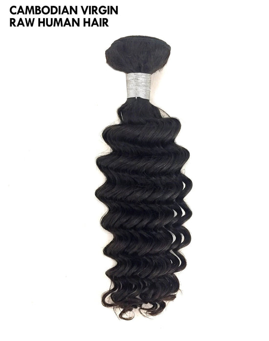 9A Premium Cambodian Deep Wave Raw Human Hair Extension - eHair Outlet
