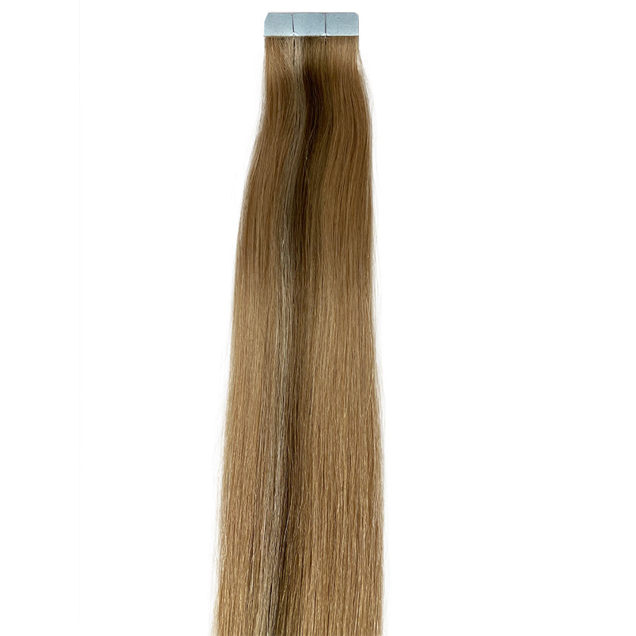 10A Straight Tape-In Human Hair Extension Color #24/27/17