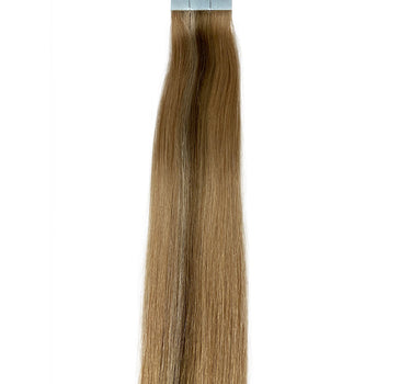 10A Straight Tape-In Human Hair Extension Color #24/27/17