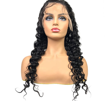 HD 8A Malaysian Deep Wave Lace Frontal Human Hair Wig - eHair Outlet