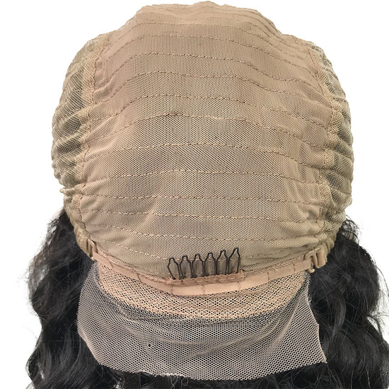 Weekly Special (Week 10th Mar6-Mar12th) 5A Transparent Deep Wave Lace Closure Wig Natural