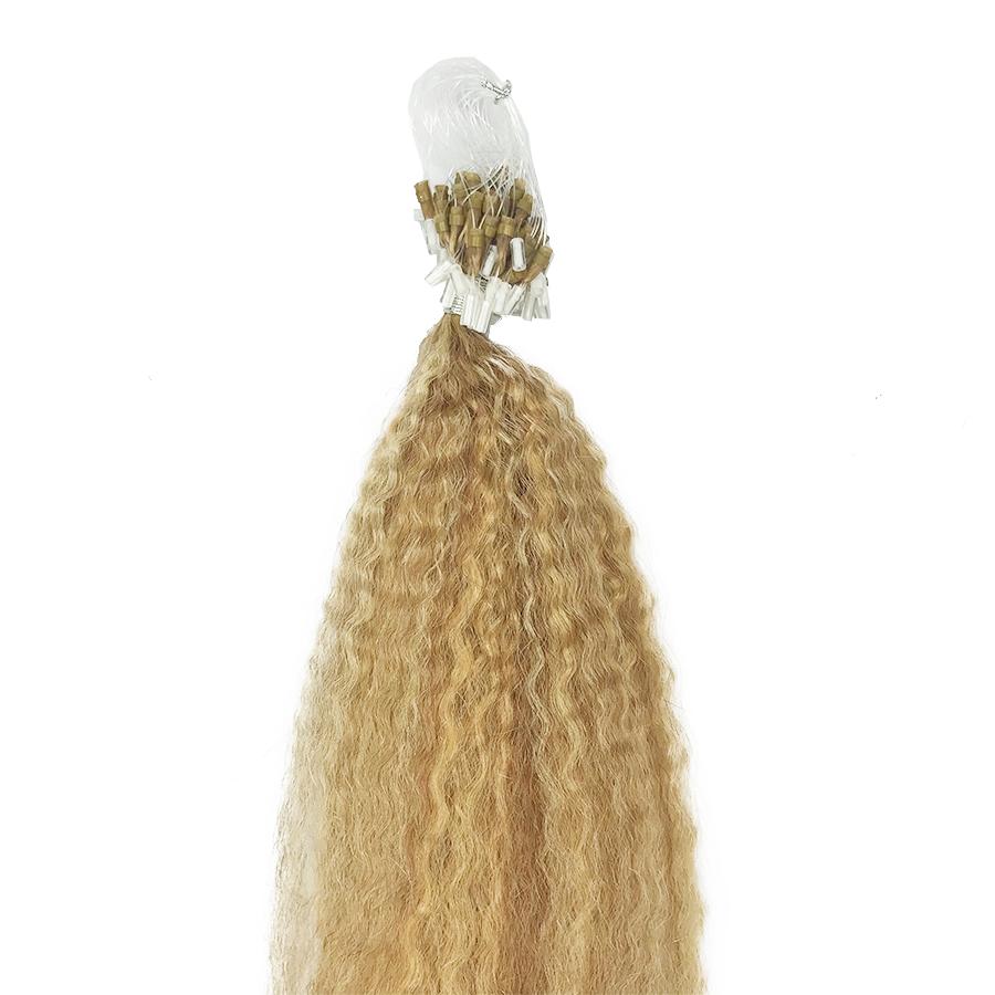 Load image into Gallery viewer, 8A Micro Link Kinky Straight Human Hair Extension #24/27/17
