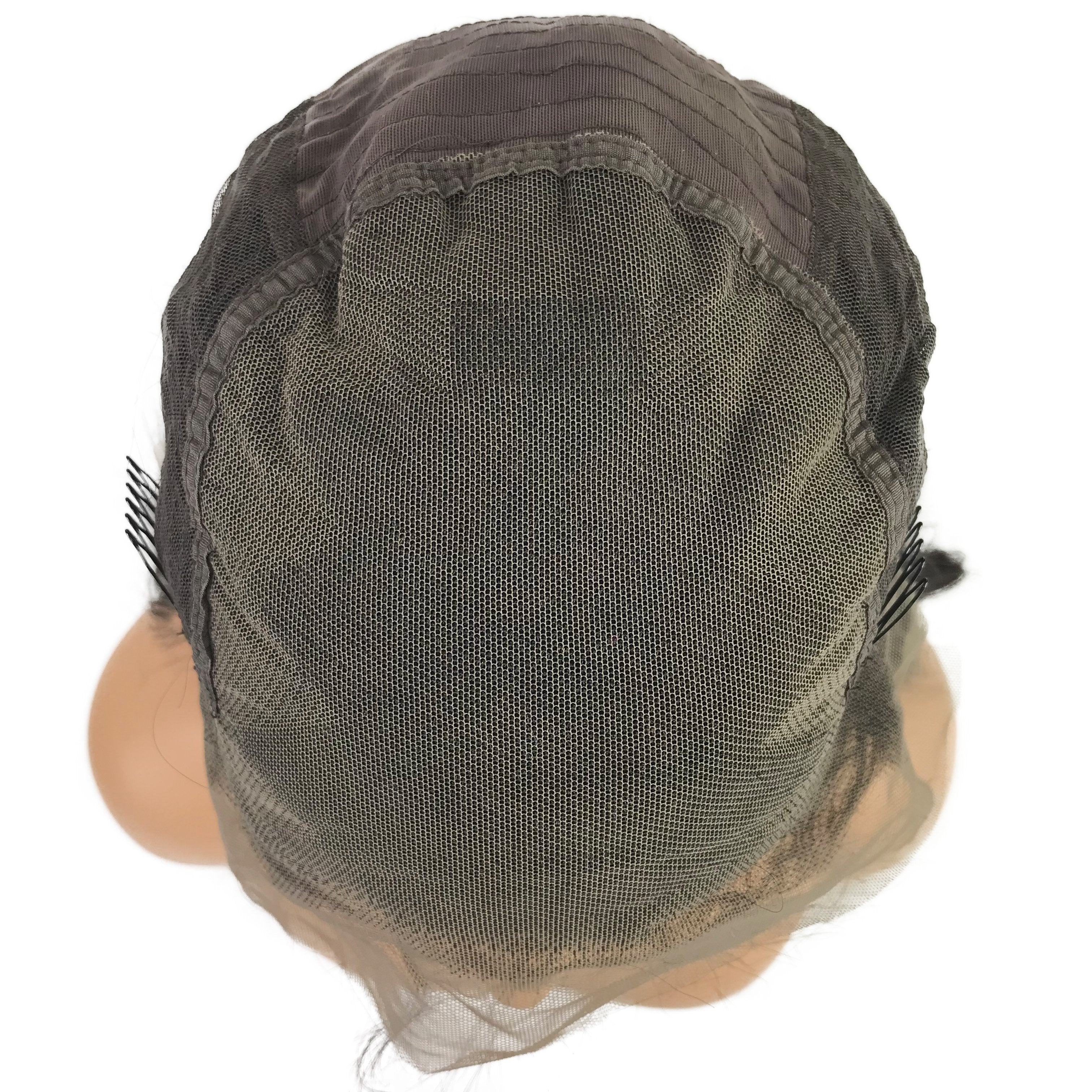 Peluca de cabello humano frontal de encaje de onda de cuerpo de Malasia