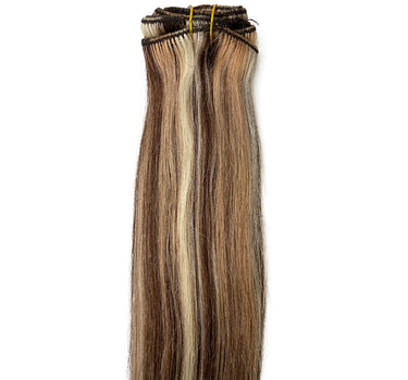 8A Straight Clip-In Human Hair Extension Color P#2/12/613