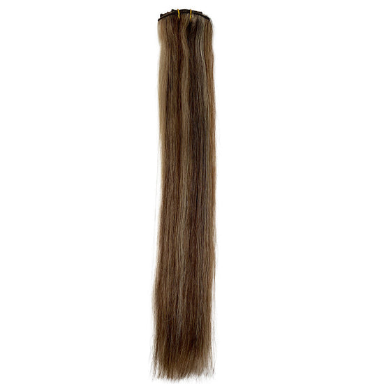 8A Straight Clip-In Human Hair Extension Color P#2/27A