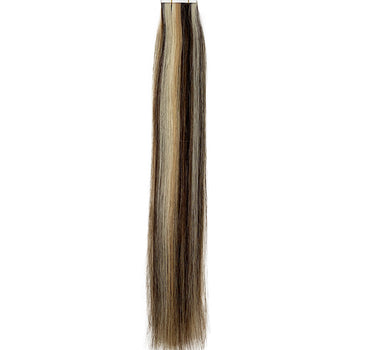 Extensión de cabello humano recto con cinta color F4/27/613 
