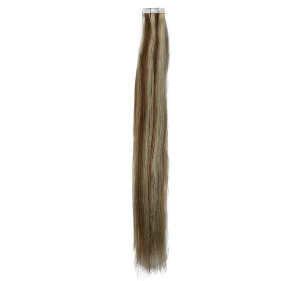 Load image into Gallery viewer, 8A Straight Tape-In Human Hair Extension Color P#6/60
