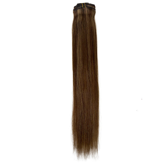 Load image into Gallery viewer, 8A Straight Clip-In Human Hair Extension Color P#4/6
