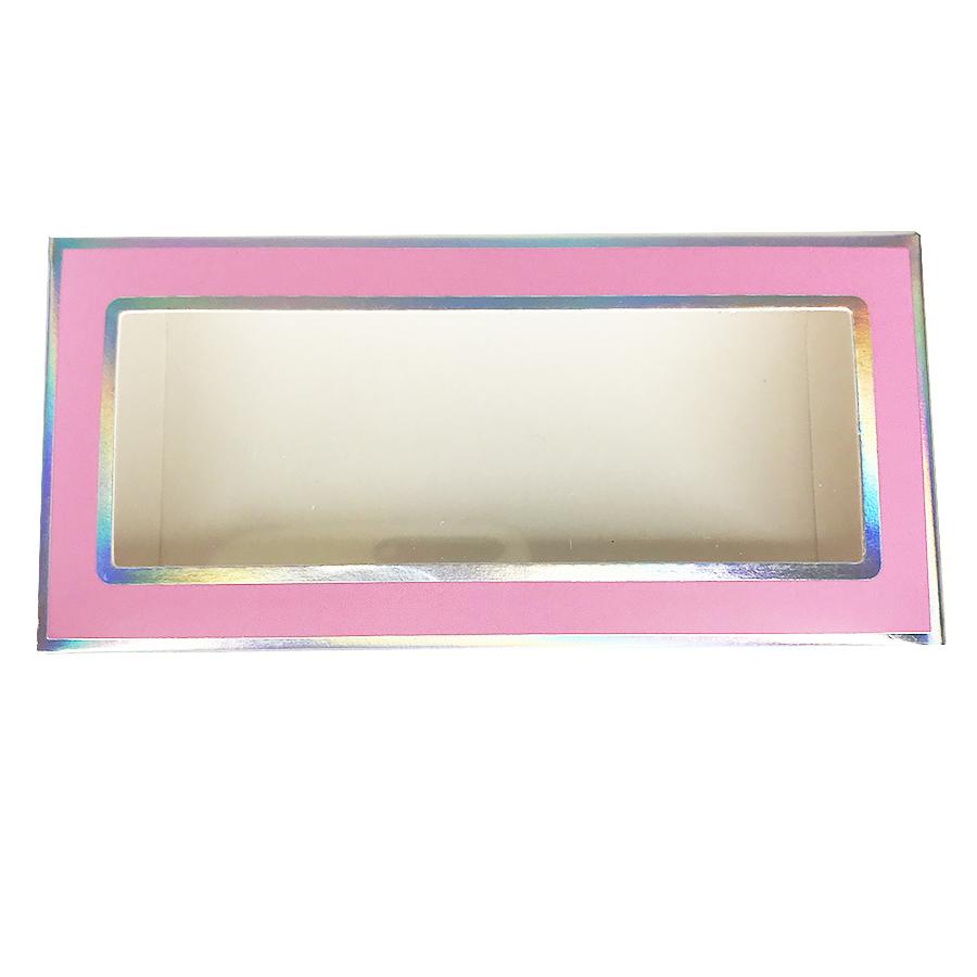 Load image into Gallery viewer, Pink Paper Empty Eyelash Box Gift Box Full Window

