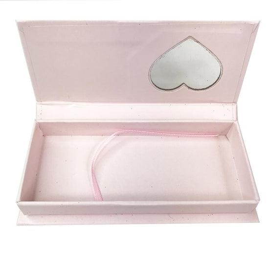 Load image into Gallery viewer, Pink Heart Empty Eyelash Box Small Gift Box One Window
