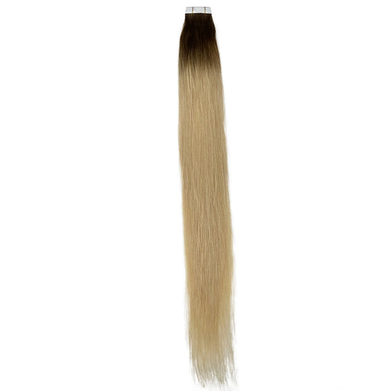 8A Straight Tape-In Human Hair Extension Color T#4/M18/22