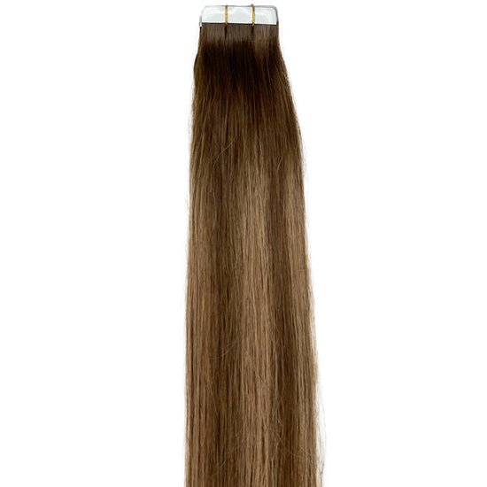 8A Straight Tape-In Human Hair Extension Color T#4/P4/8