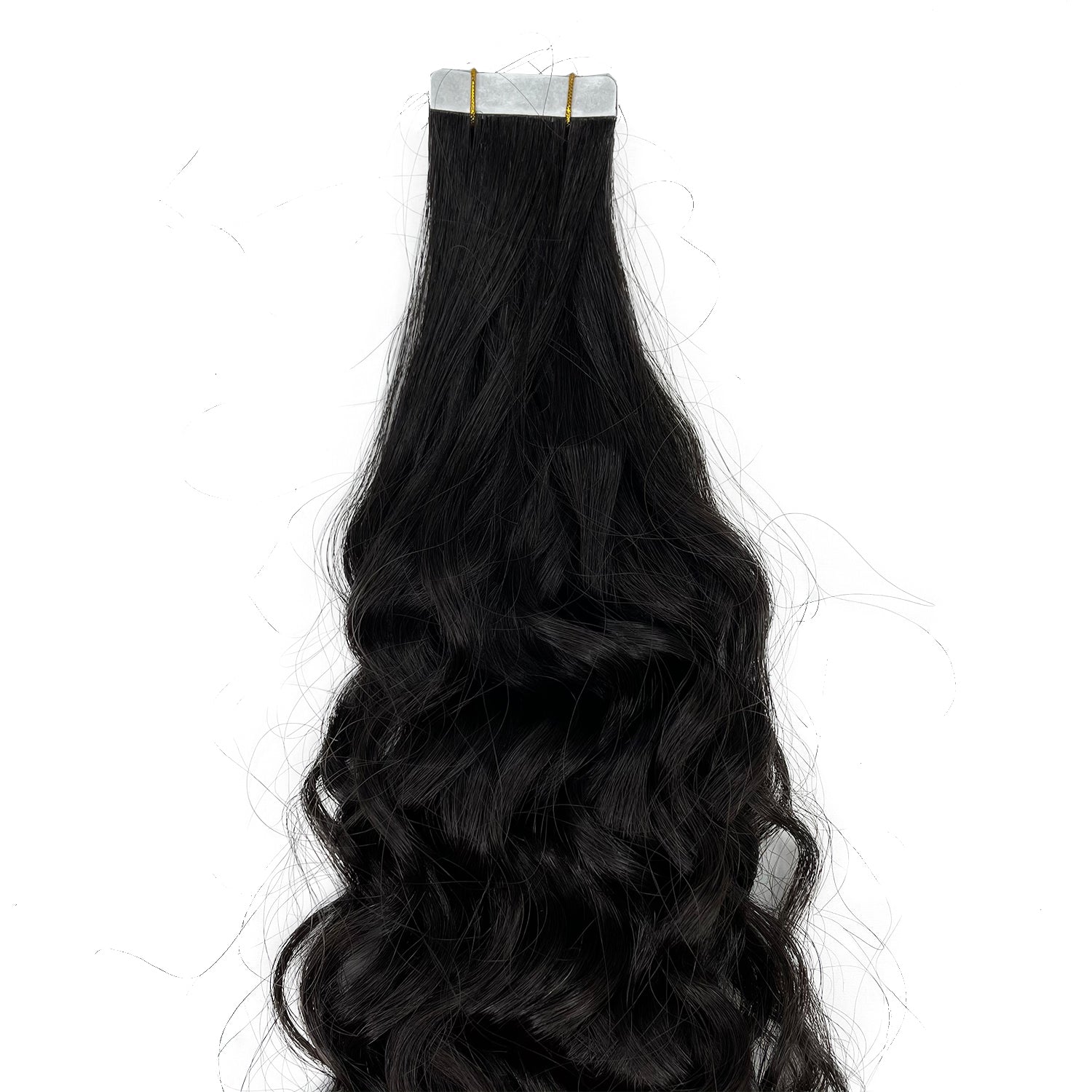 Extensión de cabello humano con cinta de ondas naturales Natural