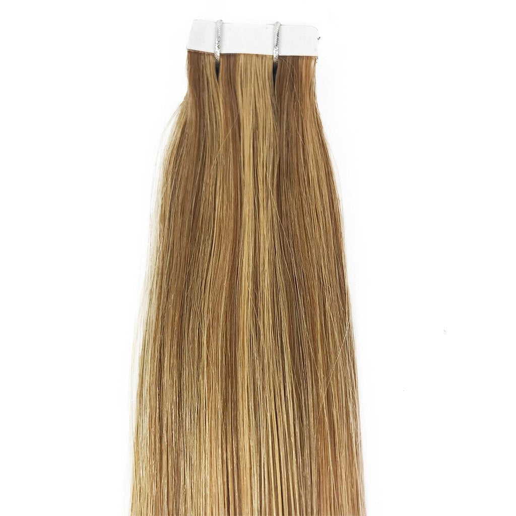 Straight Tape-In Human Hair Extension Color F24/27/17