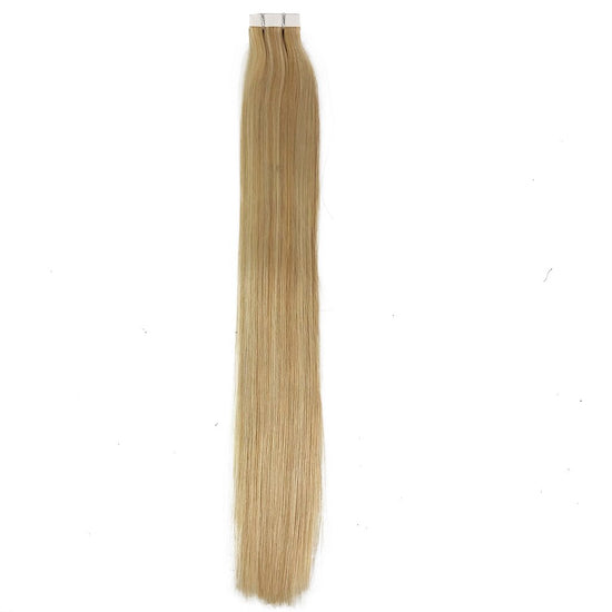 Load image into Gallery viewer, Straight Tape-In Human Hair Extension Color F27/613
