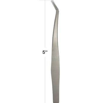 Stainless Steel Eyelash Extension Curved Tweezers - eHair Outlet