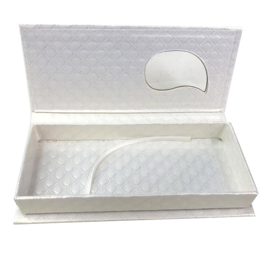 White Empty Eyelash Box Small Gift Box One Window
