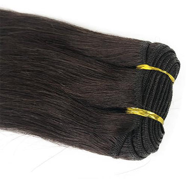 Extensión de cabello humano liso Yaki de 10" Color #1B 
