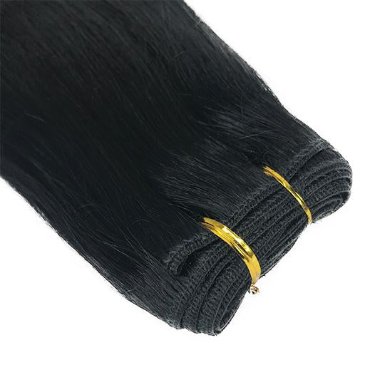 Brasileño 10 &quot;Extensión de cabello humano recto Yaki Color 