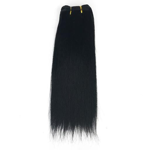 Brasileño 10 &quot;Extensión de cabello humano recto Yaki Color 