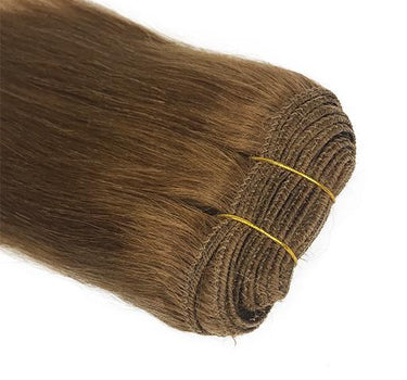 Extensión de cabello humano liso Yaki de 10" Color #27 