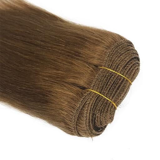 Extensión de cabello humano liso Yaki de 10" Color #27 
