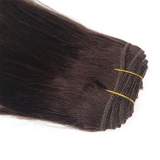 Brazilian 10" Yaki Straight Human Hair Extension Color #1/#1B/#27/#33