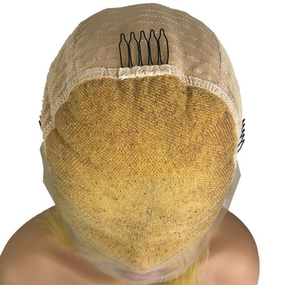 Straight 13&quot;X 6&quot;Lace Frontal Bob Wig Yellow