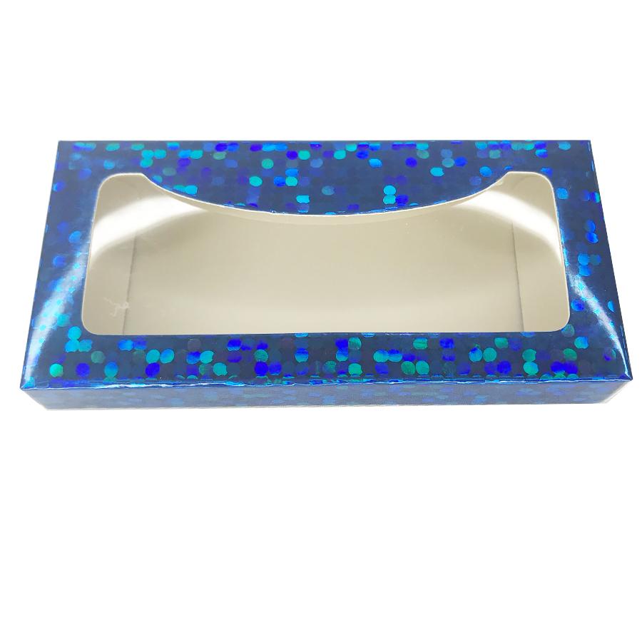 Shiny Paper Empty Eyelash Box Gift Box Full Window/5 Colors Available