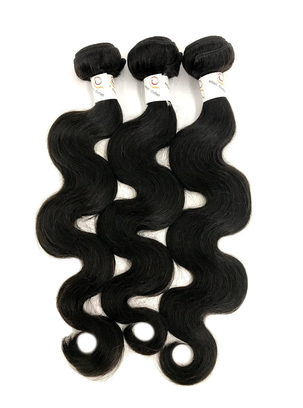 8A Juego de 3 paquetes de Malasia Body Wave con frontal de encaje de 13&quot;x4&quot;