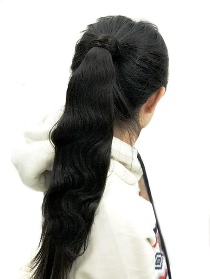 8A Malaysian Ponytail Clip-In Body Wave Remy Human Hair Extension - eHair Outlet