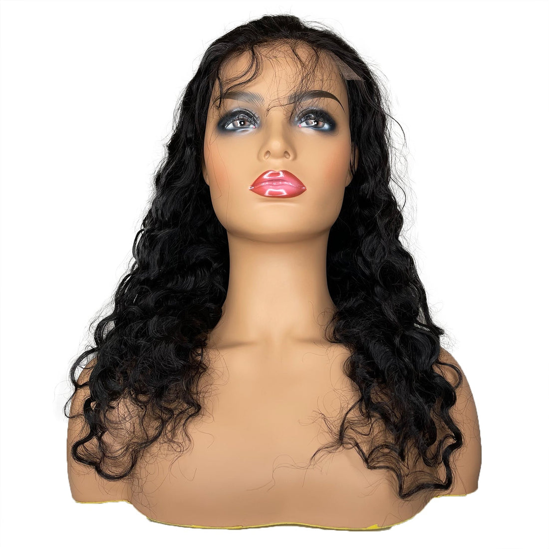 Transparent Deep Wave 4"X 4"Lace Closure Wig Natural