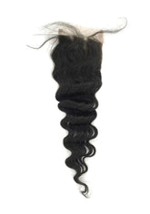 Virgin Deep Wave Lace Closure 4"x4" - eHair Outlet