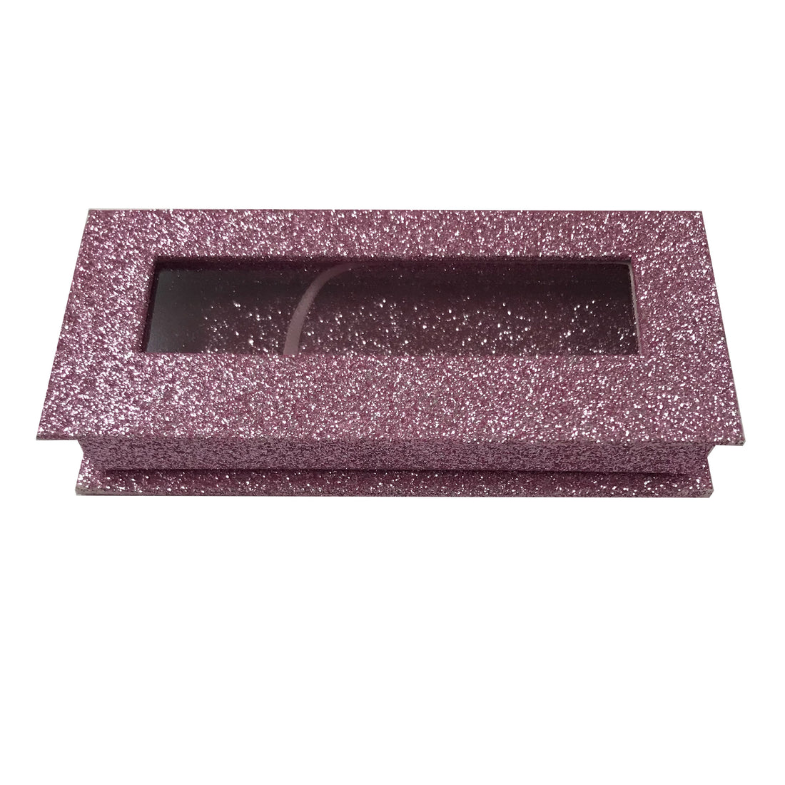 Glitter Light Pink Empty Eyelash Box Small Gift Box - eHair Outlet