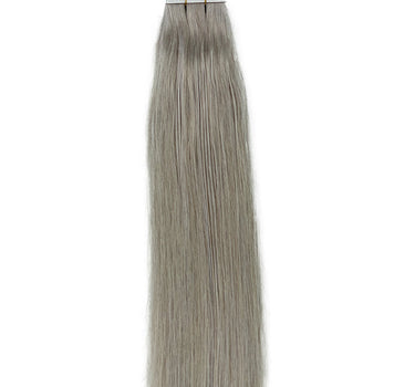 Extensión de cabello humano con cinta recta 8A Color gris claro 