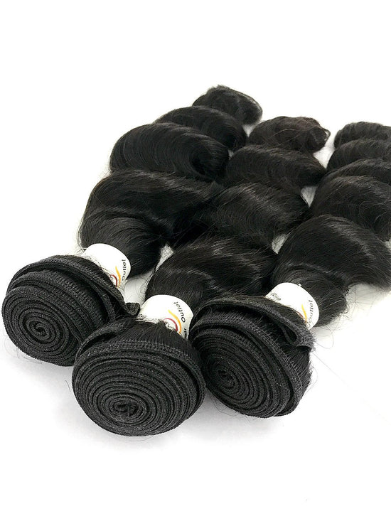 Load image into Gallery viewer, 8A Malaysian 3 Bundle Set Loose Wave Virgin Human Hair Extension 300g - eHair Outlet
