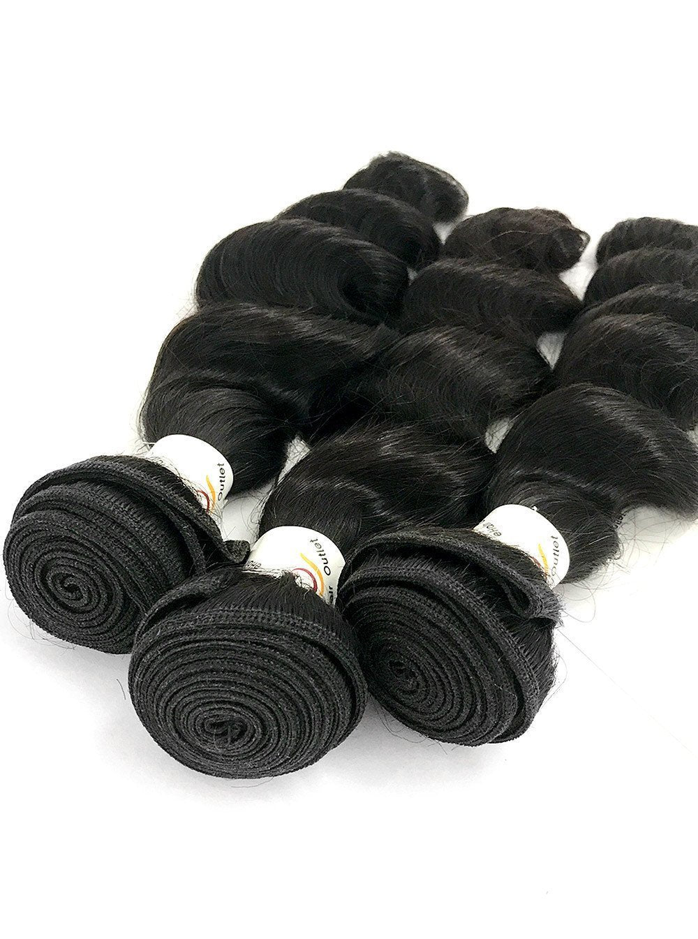 7A Thailand 3 Bundle Set Loose Wave w/ 4&quot;X4&quot; Lace Closure