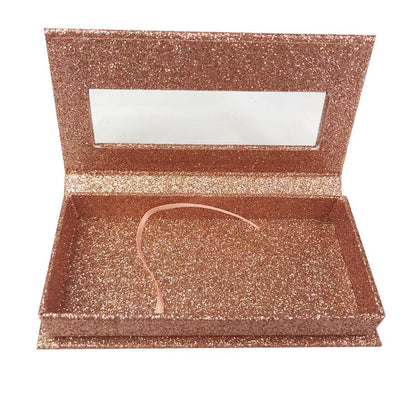 Rose Gold Empty Eyelash Box Big Gift Box Full Window