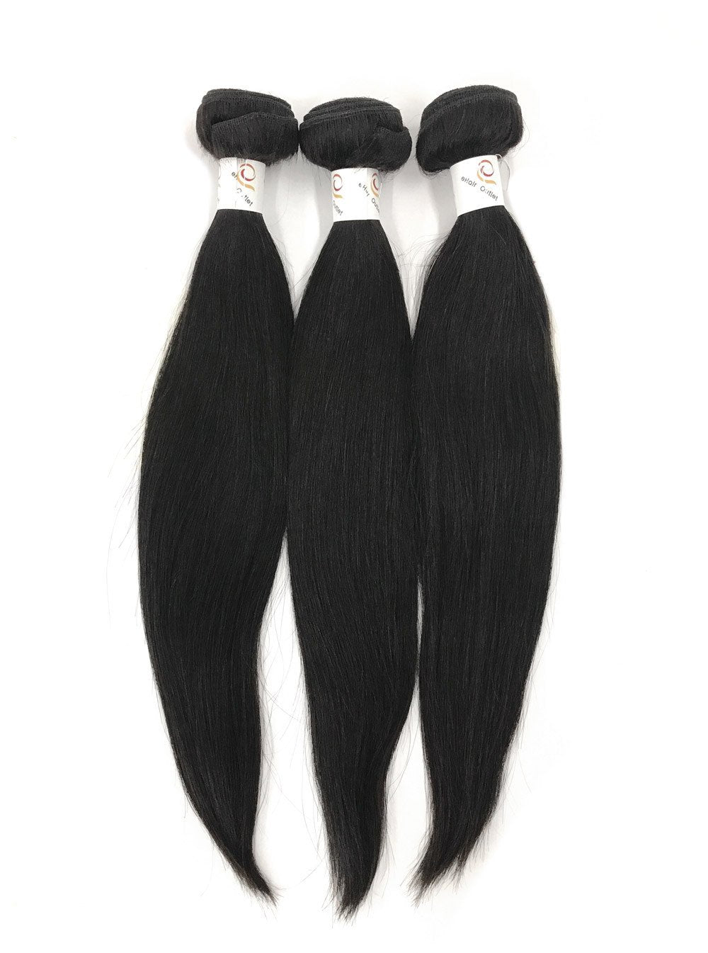 5A Brazilian 3 Bundle Set Straight w/ 4&quot;X4&quot; Lace Closure