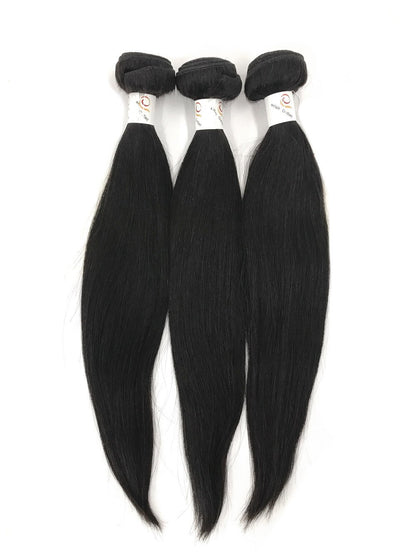 8A Malaysian 3 Bundle Set Straight Virgin Human Hair Extension 300g - eHair Outlet