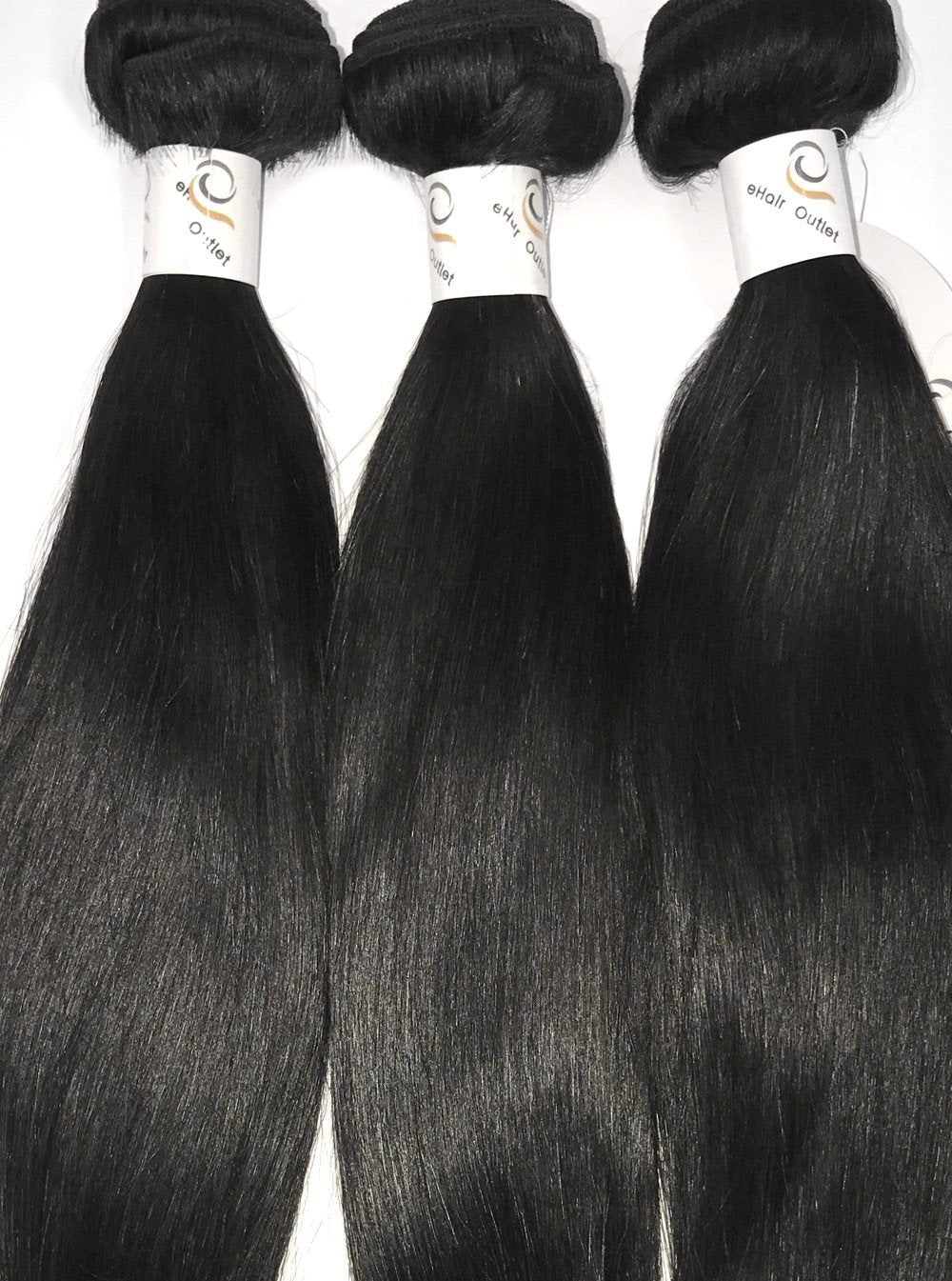 8A Malaysian 3 Bundle Set Straight Virgin Human Hair Extension 300g - eHair Outlet